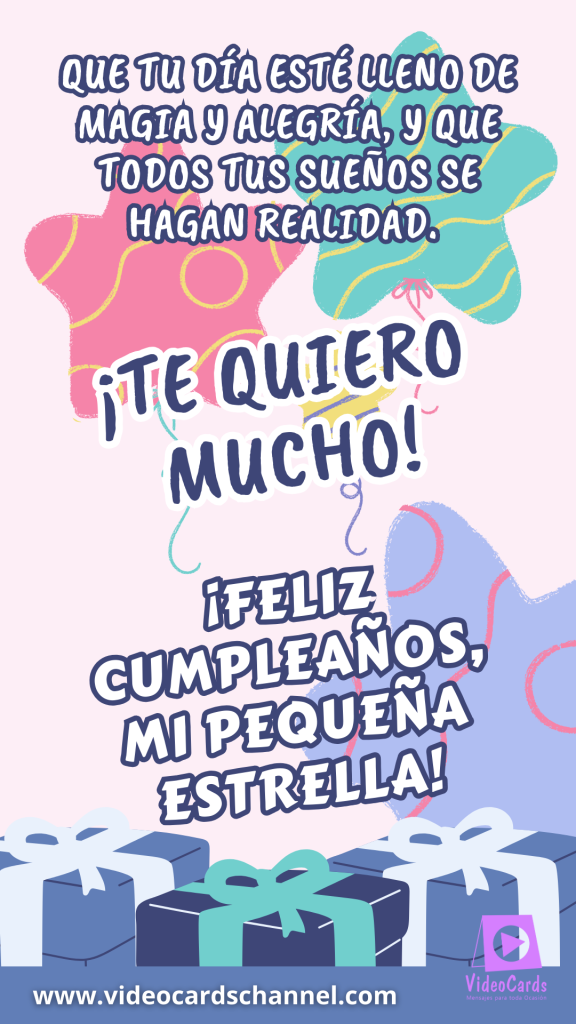 felicidades a mi nieta, felicitacion de cumpleaños a mi nieta